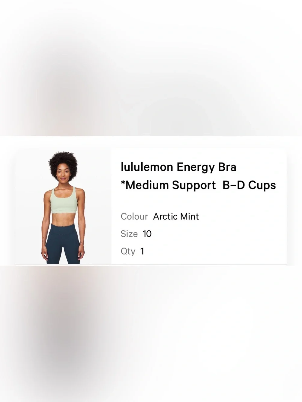 Lululemon Energy Bra Size 10